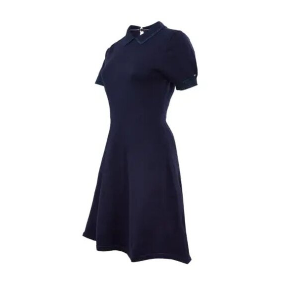NWT Tommy Hilfiger Womens Size Small Cashmere Kiss Knit Polo Sweater Dress NEW - Picture 6 of 7
